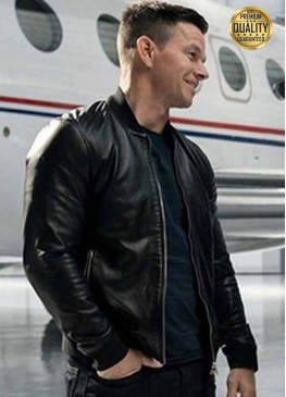 Infinite Mark Wahlberg ( Evan Michaels ) Black Bomber Jacket